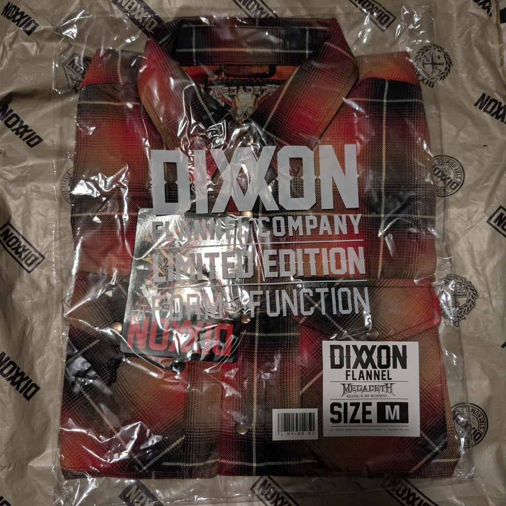 DIXXON Megadeth Flannel Men's Size M